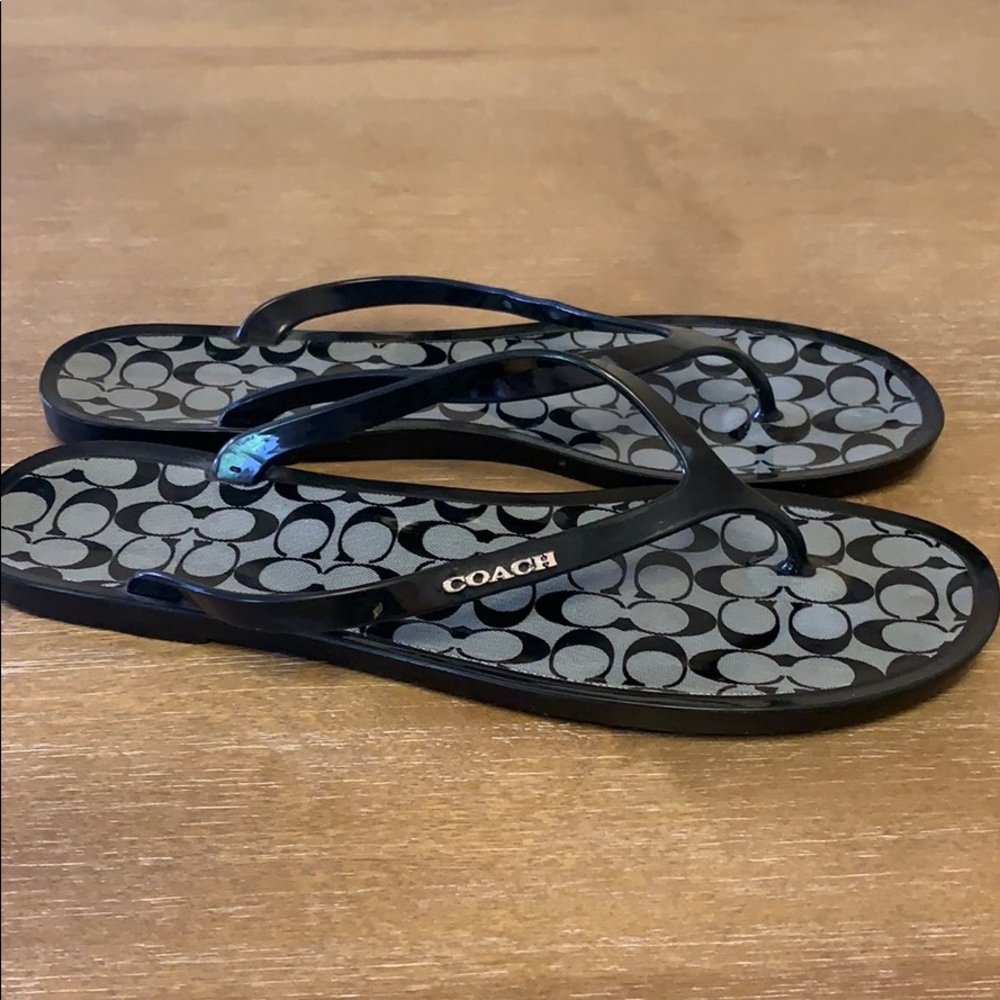 Authentic COACH flip flops